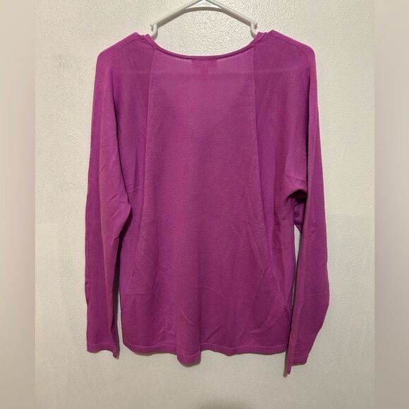 Lilly Pulitzer pink v neck sweater sweater size medium - Picture 2 of 7